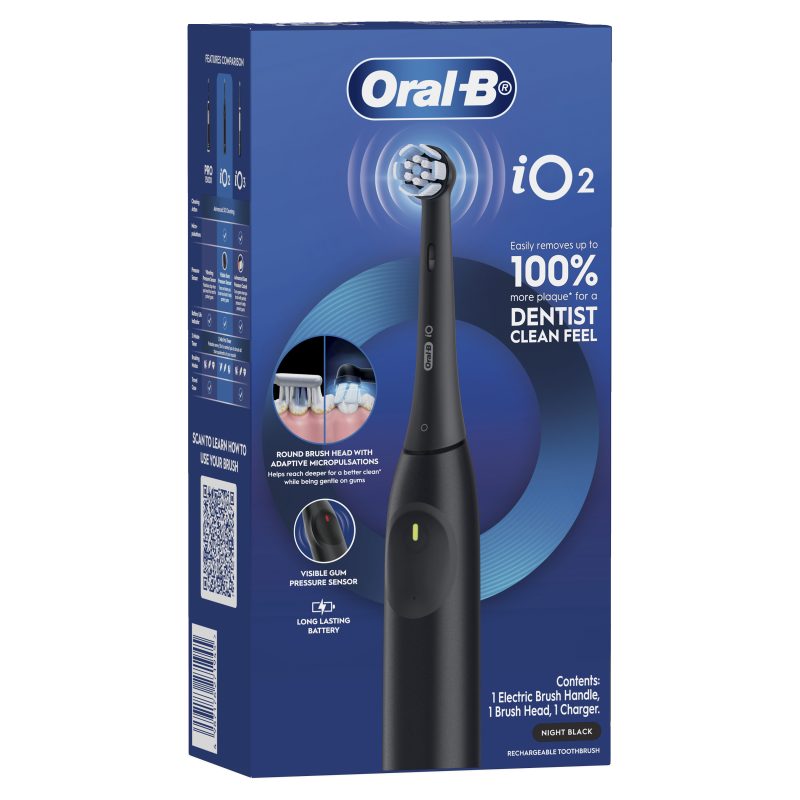 Oral-B iO2 Series 2 Electric Toothbrush Onyx Black