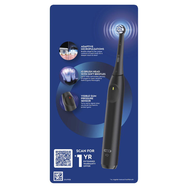 Oral-B iO2 Series 2 Electric Toothbrush Onyx Black - Image 3