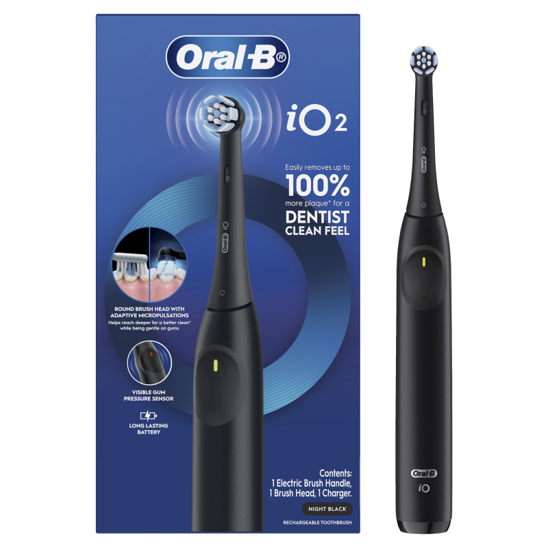 Oral-B iO2 Series 2 Electric Toothbrush Onyx Black - Image 4