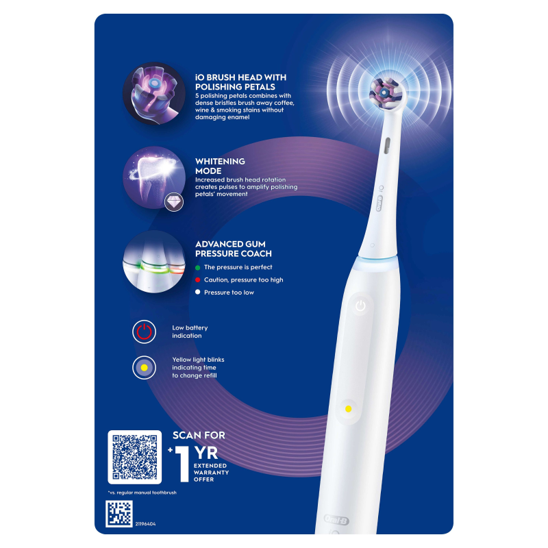 Oral-B iO3 Series 3 Electric Toothbrush White - Image 11