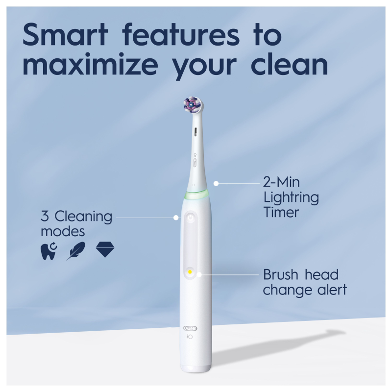 Oral-B iO3 Series 3 Electric Toothbrush White - Image 3