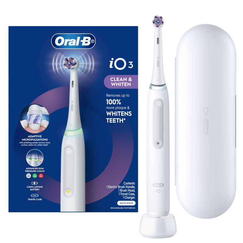 Oral-B iO3 Series 3 Electric Toothbrush White - Image 12